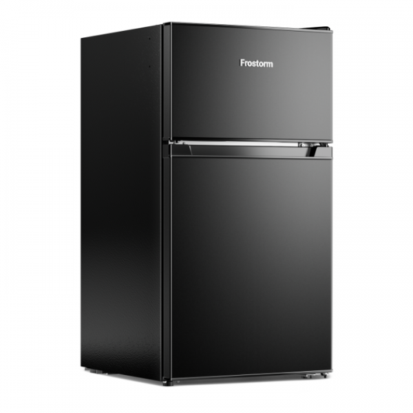 Frostorm 3.2 Cu Ft Mini Fridge with Freezer - Energy Efficient, Double Door Upright Freezer for Bedroom, Office & Dorm,restaurants | Small Fridge, Glass Shelves,Interior Light,ETL Certified,etc